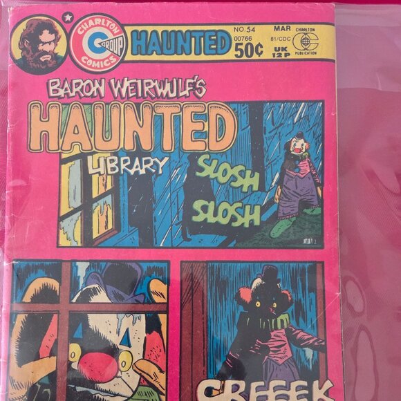 VINTAGE 1981, BARON WEIRWULF'S HAUNTED LIBRARY COMIC BOOK, ISSUE #54!!! - Picture 1 of 2